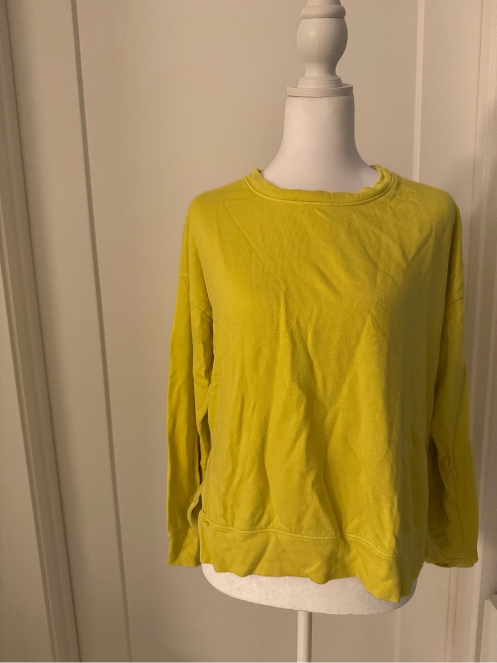Sundry Crewneck Sweatshirt in Bright Lime